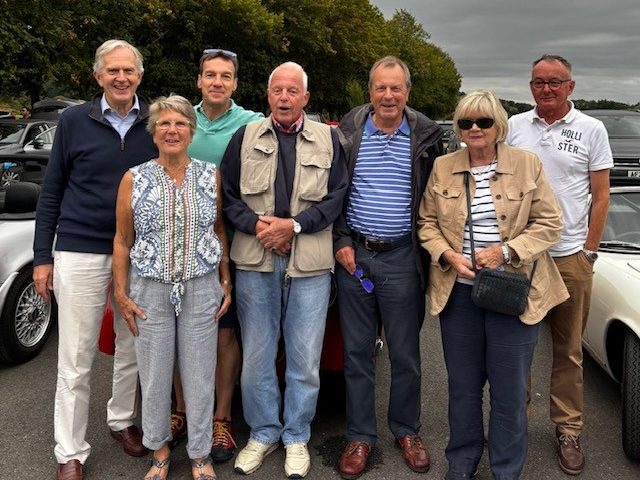 L to R: Miles Preston, Charmian Gilbert, Stephen Heath, John Gilbert, Charles Boyall, Jane Preston, Giles Usher.
